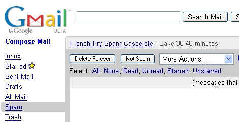 Gmail Spam folder